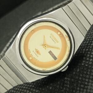 Vintage 1978 Citizen Automatic Womans Silver Watch W/daydate & Gold accents